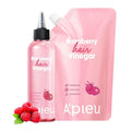 A’PIEU Raspberry Hair Vinegar Rinse & Refill Set – Deep Scalp Clarifying, pH-Balancing Care, Controls Oil & Buildup, Leaves Hair Silky-Soft, Shiny & Fresh | Korean Hair Care (6.76 / 13.6 fl oz)