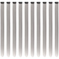 Grey Hair Extensions Clip in for Kids Girls Women, 10 Pieces 22 Inch Long Straight Colored Heat Resistant Synthetic Highlight Party Clip ins
