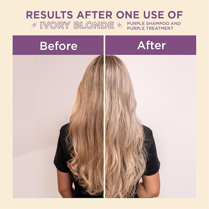 Hair Purple Toning Mask | Eliminates Brassiness | Neutralizes Yellow & Orange Tones | Rubio Marfil Blonde Pearl with Argan Oil Perfect Blonde (Beige) 11.8 Fluid Ounce (350 ml)