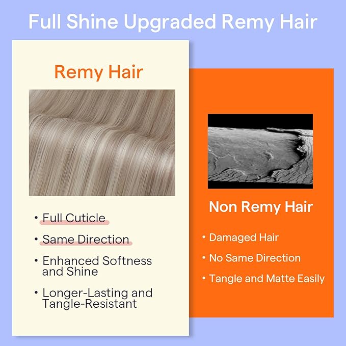 Full Shine Ash Blonde Clip in Hair Extensions 14 Inch Highlights Ash Blonde Hair Extensions for Short Thinning Hair 7 Pcs 120 G