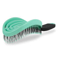 NuWay 4HAIR DoubleC U.S. Patented Double Curved Detangling Brush is Hair Dryer Safe (Mint Green)