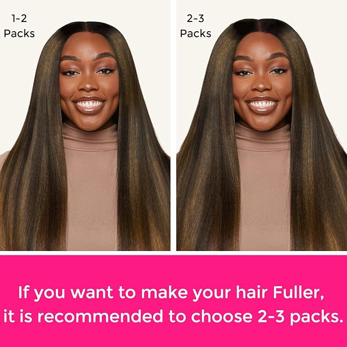 Lashey Seamless Clip in Hair Extensions Human Hair 110g 7pcs Kinky Straight Natural Black Mixed Chestnut Brown Clip insHair Extensions for Black Women 24 Inch Human Hair Clip in Extensions
