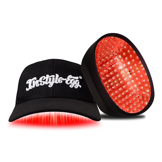 Instyle Egg 280 Cap for Hair Regrowth, Low Level Laser Therapy System for Hair Loss and Regrow Thinning Hair for Men/Women