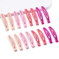 16 PCS Snap Hair Clips Metal Barrettes for Women Non Slip Barrettes for Thick and Thin Fine Hair,Bright Multiple Red,2.36 x 0.43 Inches.