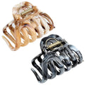 Octopus Hair Claw Clips for Thick, Long, Wavy, Curly Hair - French Large Big Clips, Strong Hold Non-Slip Grip, Tortoise Shell Accessories for Women
