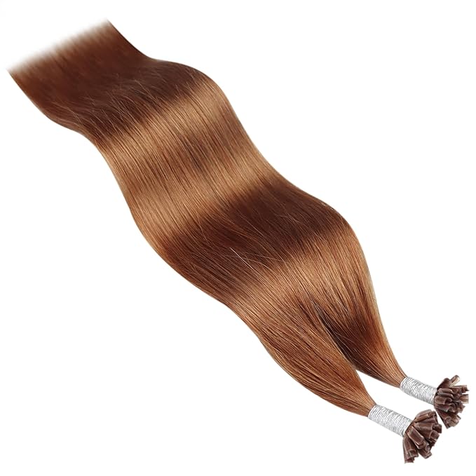 YoungSee U Tip Hair Extensions Copper U Tips Human Hair Extensions Copper Hair Utip 20In 50s/50G