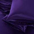 Aormenzy Satin Pillow Cases for Women King Size Set of 2, Purple Satin Pillowcase for Hair with Envelope Closure Silky Pillow Covers Wrinkle, Fade Resistant (20x40 Inches)