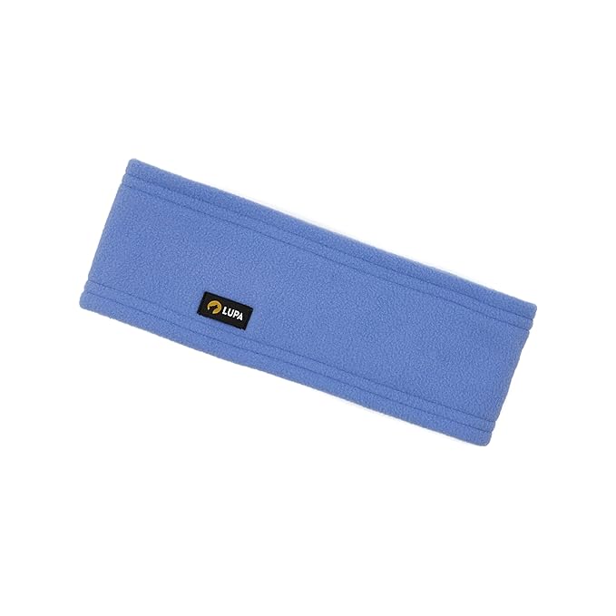 Lupa Handmade Unisex Triple-Layer Micro Fleece Headband - Headband Ear Warmer - Ear Warmers for Women & Men - Ears Cover (Baby Blue)
