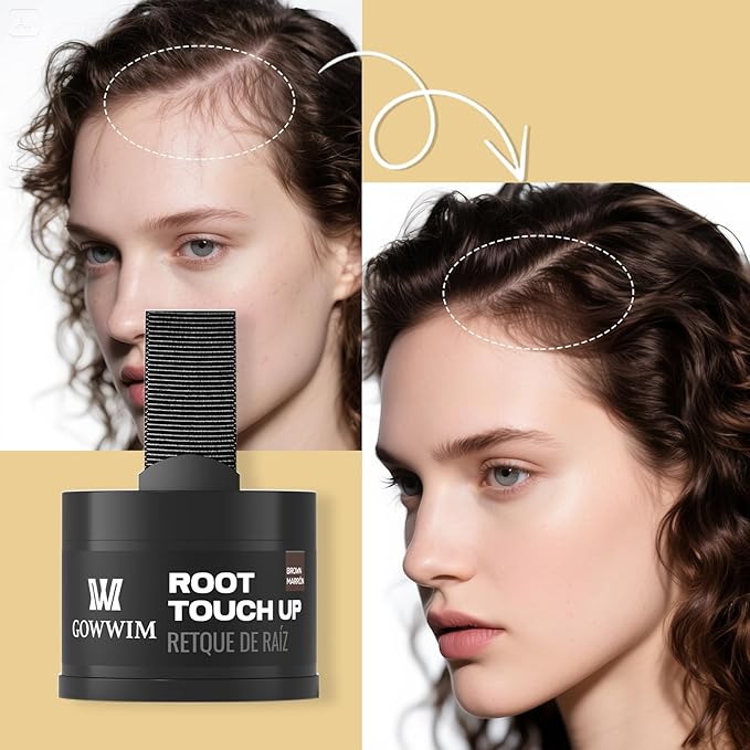 Hairline Powder (Auburn) - Instantly Cover Gray Hair Roots, Hair Color Shadow, Thin Hair Touch-Up, 4g