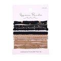 Gypsea Bands Hair Tie Bracelets for Men, Women & Kids - Set of 10 (Bali)