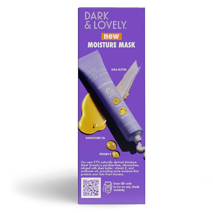 SoftSheen-Carson Dark and Lovely Fade Resist Rich Conditioning Hair Color, Permanent Hair Color, Up To 100 percent Gray Coverage, Brilliant Shine with Argan Oil and Vitamin E, Berry Burgundy