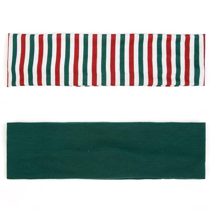 TERSE Headbands for Women Short Hair Striped Headbands Non Slip Elastic Sweat Hairbands Soft Fabric Hairbands Workout Yoga Running Sport Hair Accessories