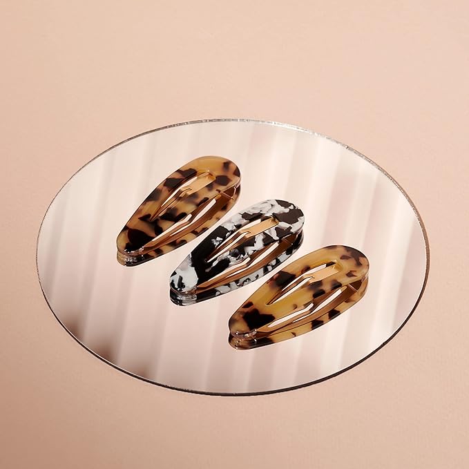 The Hair Edit Snap Triangle Tortoise Barrettes