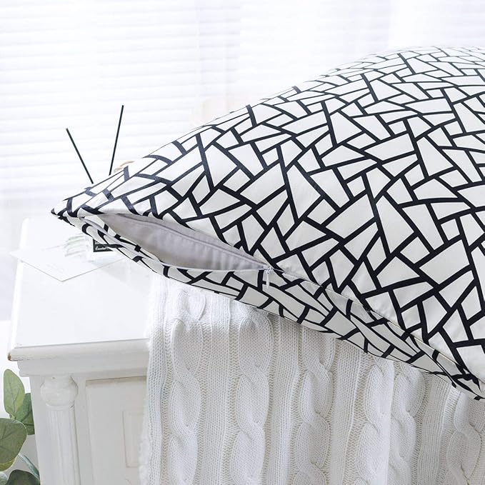 SLPBABY Silk Pillowcase for Hair and Skin with Hidden Zipper Print (Queen, Pattern25)