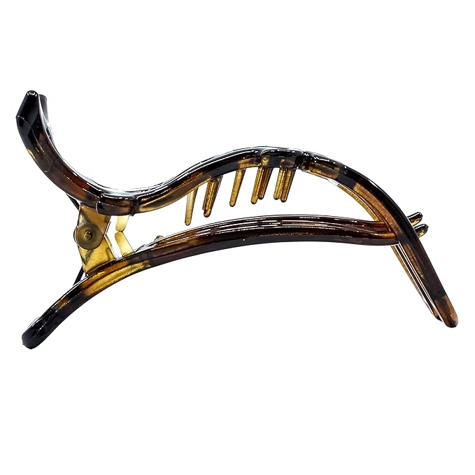 Camila Paris NV73 2PK French Hair Clip for Women, Hair Side Clips, 3 inch Girls Hair Claw Clips Jaw Fashion Durable Styling Hair Accessories for Women, Strong Hold No Slip Grip, Made in France
