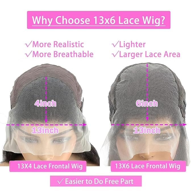 BVLBVL 24 Inch 13x6 Deep Wave Lace Front Wigs Human Hair 180 Density Curly Human Hair Wig HD Lace Frontal Wig Pre Plucked, Real Human Hair No Synthetic Blend No Tangle No Shedding Triple Lifespan 3X