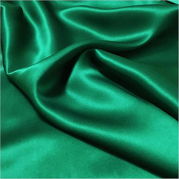 Oeko-TEX Certified Mulberry Silk Pillow Cases Green for Christmas Made in USA, 100% Silk Pillowcase with Zipper, 6A Grade 22 Momme Pure Silk Gift Set, 1 Pcs 20"x30" (Queen, Emerald)