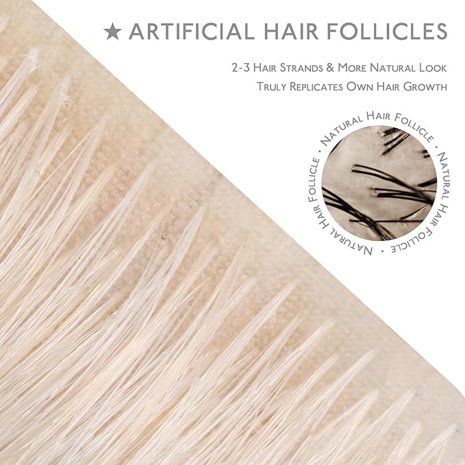 WENNALIFE Invisi Edge Clip in Hair Extensions Real Human Hair, 14 Inch 130g 9pcs Light Blonde Highlighted Golden Blonde Seamless Clip in Extensions Remy Hair Clip Ins Invisible PU Skin Weft Straight
