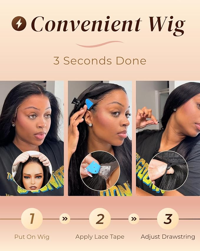 Arabella Hair 13x6 Lace Front Wigs Human Hair 210% Density Glueless Wig Human Hair 100% Straight Human Hair Wigs 12A Pre Plucked Pre-Bleached Pre-Cut Glueless Wig (30inch,13x6 Straight Hair)