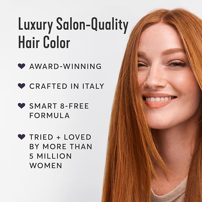 Madison Reed Radiant Hair Color Kit - 5NRM Dark Mahogany Red with Auburn Tones (Trieste Red), Dimensional Gray Hair Blending Permanent Hair Dye, PPD-Free & Ammonia-Free, 2 Pack