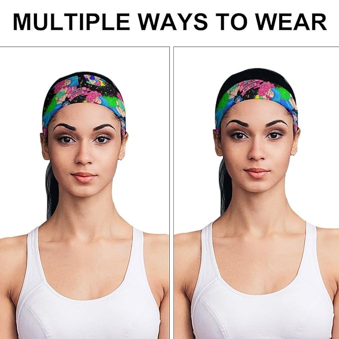 Anime Lesbian Lgbt Girl Pride Love Sweatbands Sports Headband for Men & Women Headband Outdoor