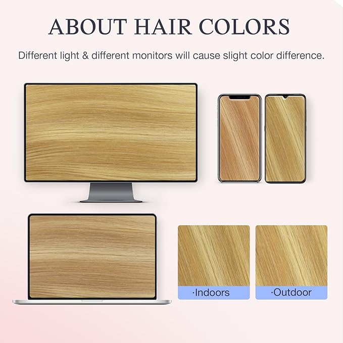 DOORES Clip in Hair Extensions Real Human Hair 14 inch 110g 7pcs Invisible Human Hair Extensions Clip ins, Injected Seamless PU Clipins Invisi Edge, 18A/60 Drity Blonde Mixed Platinum Blonde