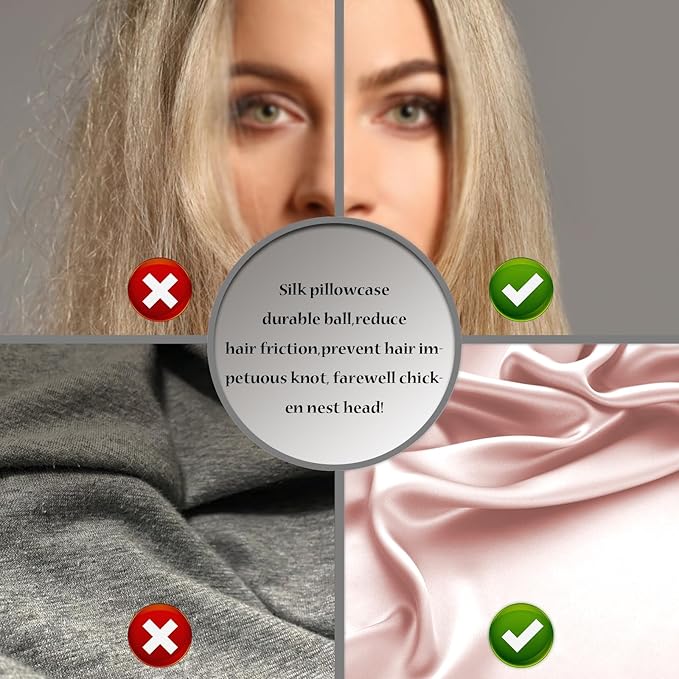 Silk Pillow Cases 2 Pack Soft Breathable and Sliky Standard Size Pillow Cases Set of 2,Natural Mulberry Satin Silk Pillowcase with Hidden Zipper for Hair and Skin (Coral,20"X 26",2pcs)