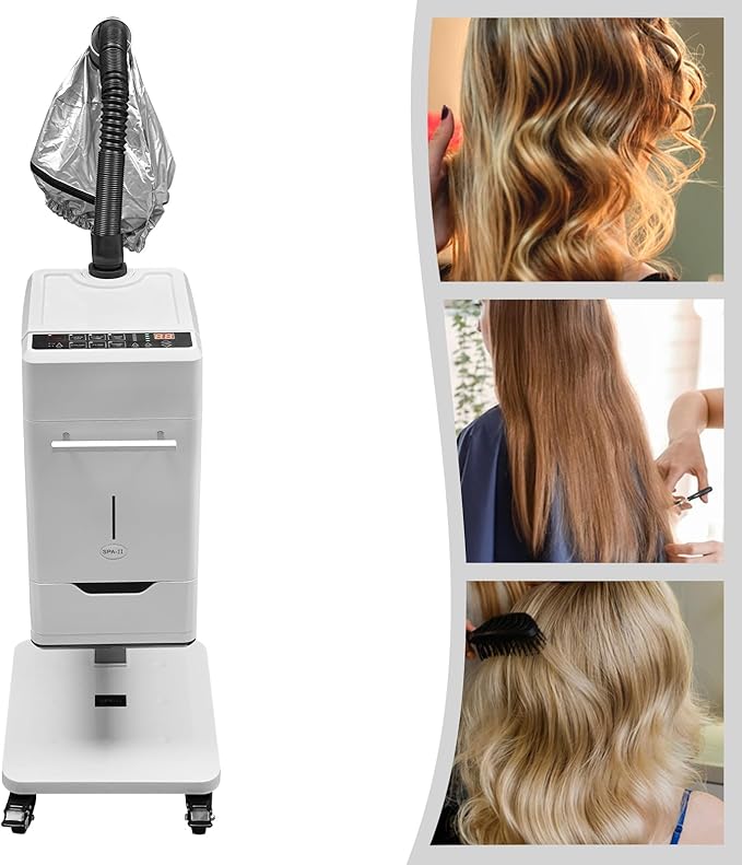500W Multifunctional Anion Hair Dyeing Machine,110V Nano Hair Steamer/Hair Oil Machine Stand Up Base Equipment Vertical Nano Steamer Salon Spa (500W)