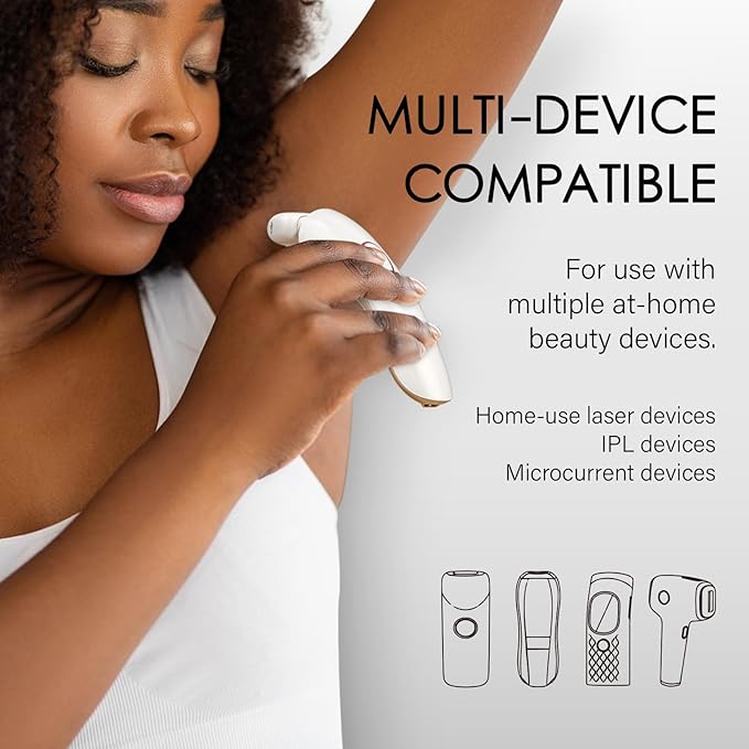 Cooling Gel for Hair Removal Device 300g Soothing Cooling Conductive Gel on Face Body Legs Arms Underarms for Woman and Men with Aloe Vera Centella Asiatica