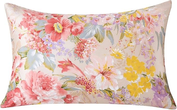 SLPBABY Silk Pillowcase for Hair and Skin with Hidden Zipper Print (Standard, Pattern16)