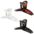 Thin Hair Clips Strong holding teeth interlocking Women butterfly Clips for thin Hair 3 Count In set banana hair clips (mixed colors clips for thin clips)