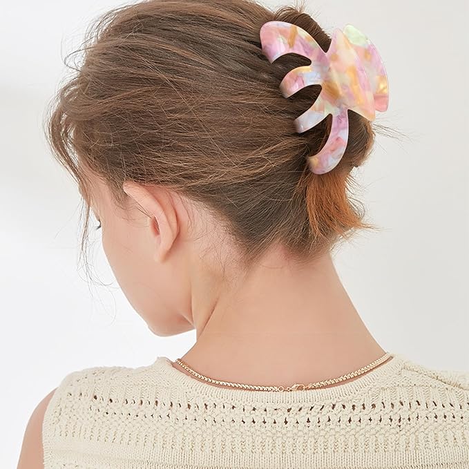 Jayongnee Clips for Women - Octopus Claw Clip - Hair Clips for Long and Thick Hair, Non-Slip Big Claw Strong Hold Hair Unbreakable 3 PCS (claw clip-B)