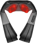 Nekteck Shiatsu Neck Massager for Pain Relief Deep Tissue with Heat, 3D Kneading Massage Pillow Back Shoulder Massagerfor Body Muscle, Plug-in Use for Home Office Car, Gifts for Mom Dad Him Her