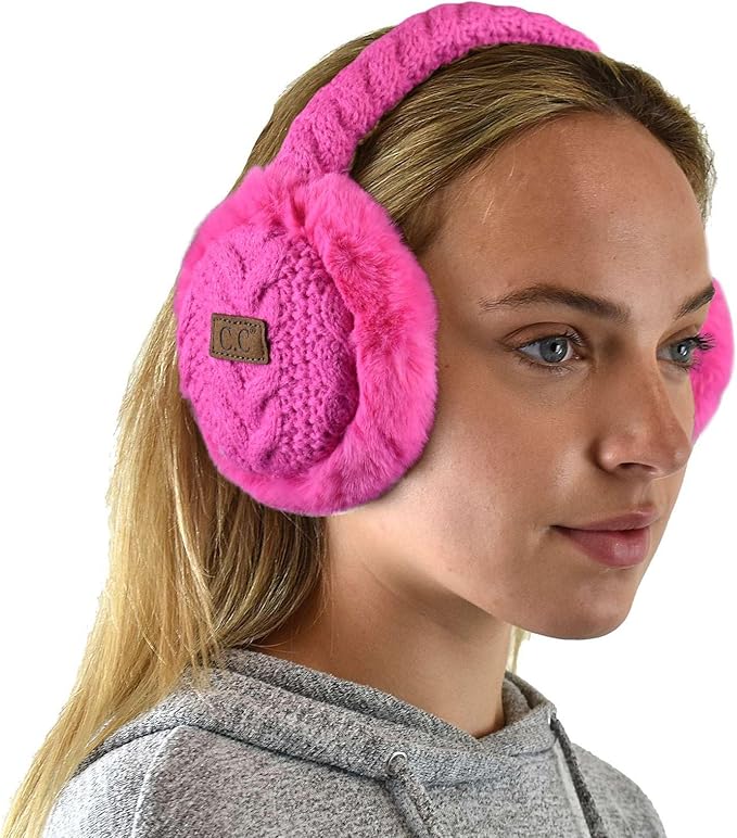 C.C Soft Winter Warm Adjustable Headband Ear Warmer Earmuffs