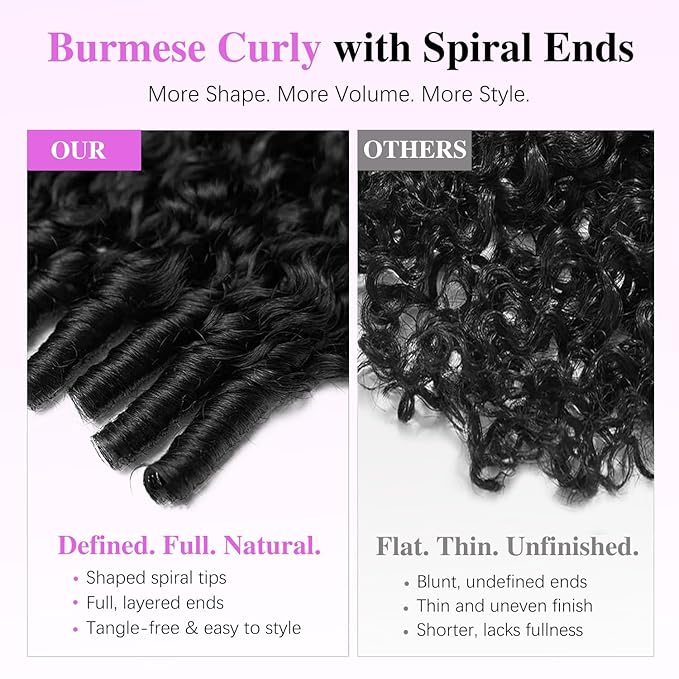 7x6 Burmese Curly Glueless Wigs Human Hair Pre Plucked Pre Cut 250% Density Drawstring Wig for Black Women 7x6 HD Lace Front Wigs Human Hair Glueless Wear and Go Nautural Color 16 Inch