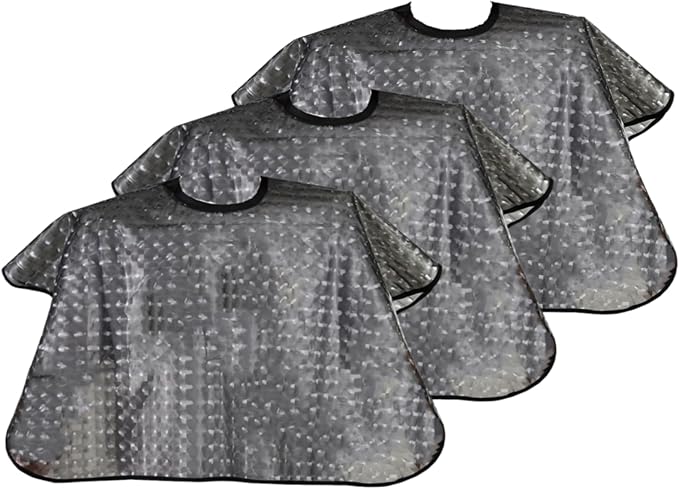 Waterproof unisex-adult Hair Dye Cape,Short Comb-Out Capes for Hair Stylist,Makeup Apron for Hair Color,