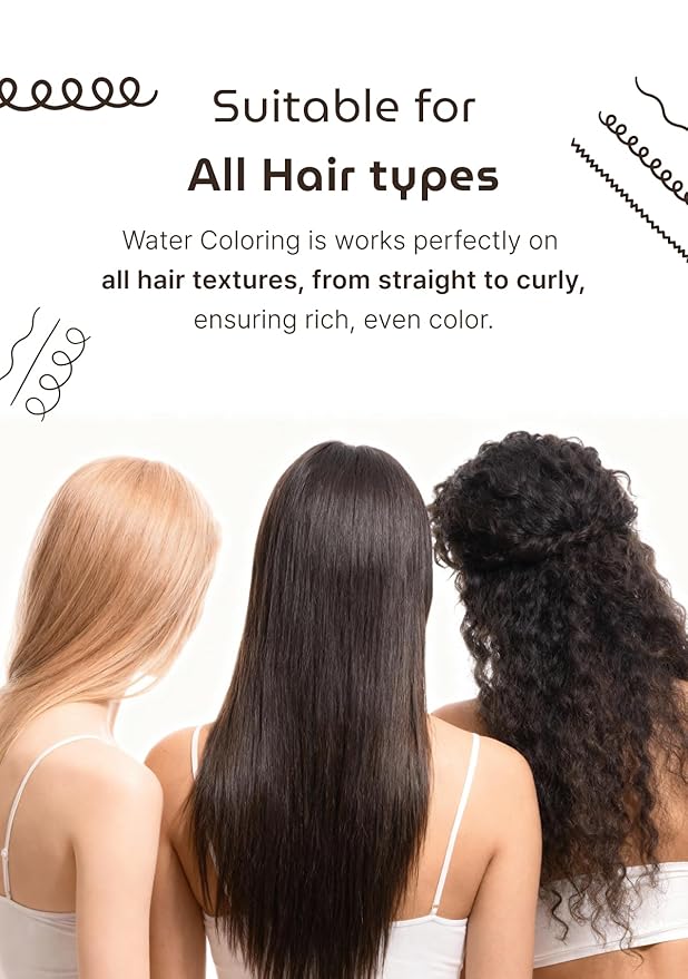 Korean Permanent Hair Dye, Powder Hair Color Kit, Dark Brown, Gray Hair Coverage, Plant-Based Formula, Easy Application for Roots, Short & Long Hair, Vegan, Just Mix with Water (3 Powder Packets)