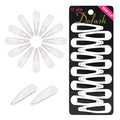 Dofash 12PCS Snap Hair Clips For Women-Non Slip & Metal Hair Barrettes, 5cm 2'' Small Clips For Thin & Fine Hair,White