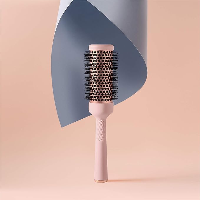 Magic Curling Round Brush(1.7 Inch), Non-electronic, Self-Standing Round Quick Styling Brush, Great Blowout, Ceramic Coated/Ionic Thermal Barrel, Blowout Volume, Wave Styler