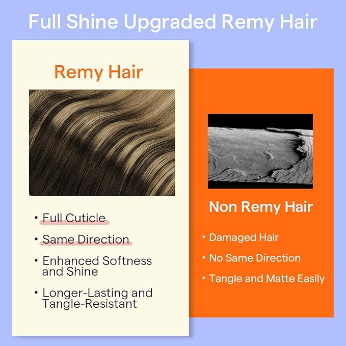 Full Shine Hair Extensions Clip ins Brown Balayage 12 Inch Dark Brown Ombre Light Brown Highlights Caramel Blonde Clip in Real Hair Extensions for Short Thin Hair 95 G 7 Pcs