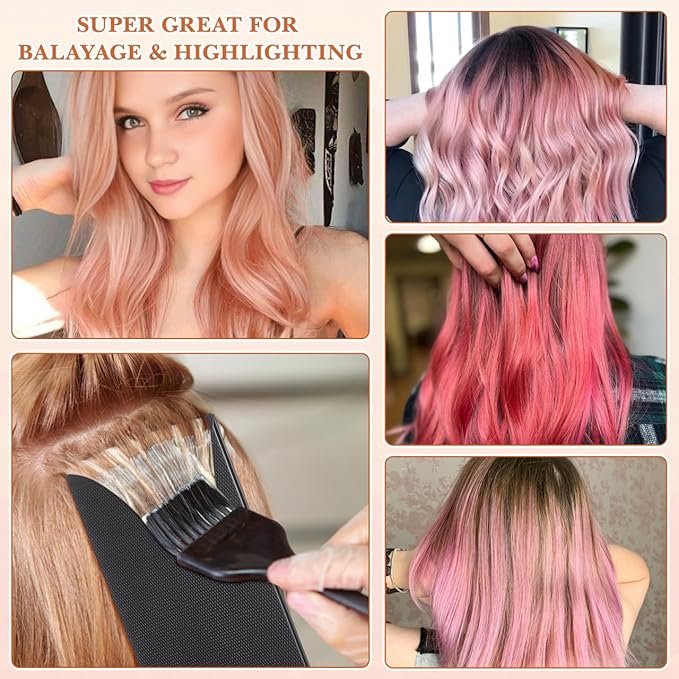 1pc Balayage Highlighting Board: Hair Coloring Paddle Hairstylist Dye Tinting Applicator without Teeth - Chemistry Application Highlighter Cosmetology Supplies for Barber Salon, 13.66 Inch