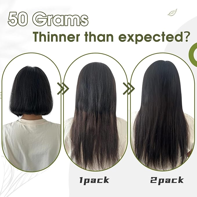 RUNATURE Human Hair Clip in Extensions, Remy Clip in Hair Extensions, Real Natural Human Hair for Short Hair Soft Straight 10 Inch 50g 3pcs #8P60 Light Brown Highlight Platinum Blonde