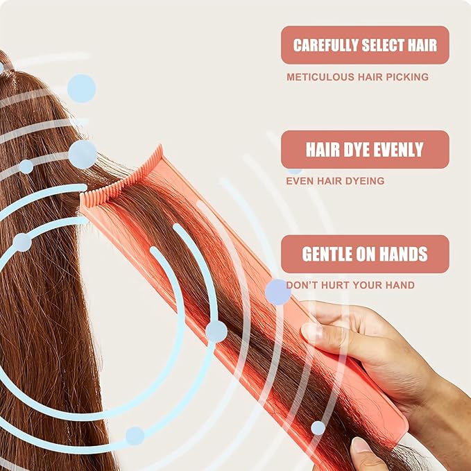 Professional Balayage Kit with Highlighting Board & Hair Dye Tools – Complete Hair Coloring Tools Set for Salon & Home Use, Reusable Hair Dying Tools for Highlights & Hair Color Application (black)
