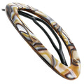 Camila Paris CP3362 French Hair Barrette Clip for Women, Handmade, Onyx, Slide-in Metal-Free Closure, Strong Hold Grip Hair Clips for Girls, No Slip Durable Styling Hair Accessories, Made in France