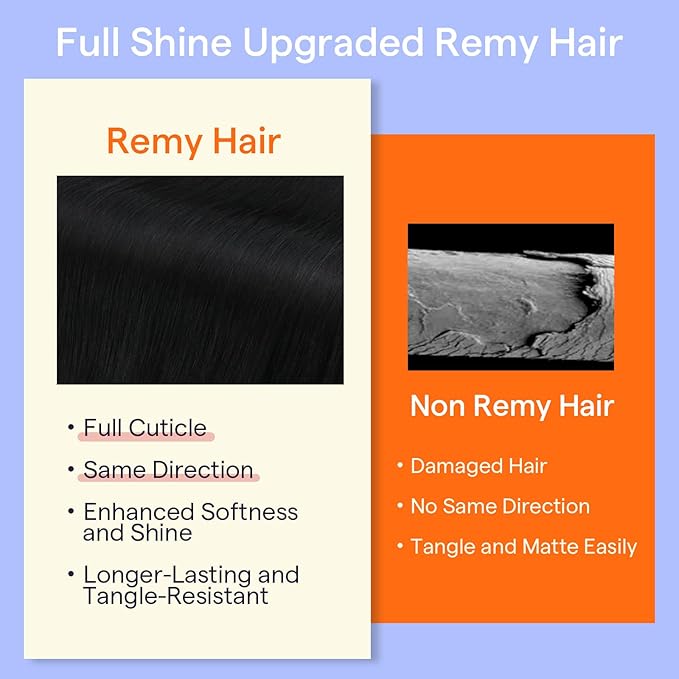 Full Shine 24 Inch Black Human Hair Clip in Extensions Brazilian Human Hair Extensions Clip ins Natural Black Silky Straight Remy Hair Extensions Clip in Human Hair for Long Hair 7 Pcs