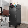 Large Lockable Wooden Trolley Cart On Wheels - Barber & Hair Salon Spa Tattoo Utility Cart