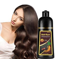 Brown Hair Dye Shampoo, Hair Color Shampoo for Women Men, Long Lasting Brown Hair Dye, Champu Para Pintar el Cabello, Colors in Minutes, Easy to Use, 16.90 Fl
