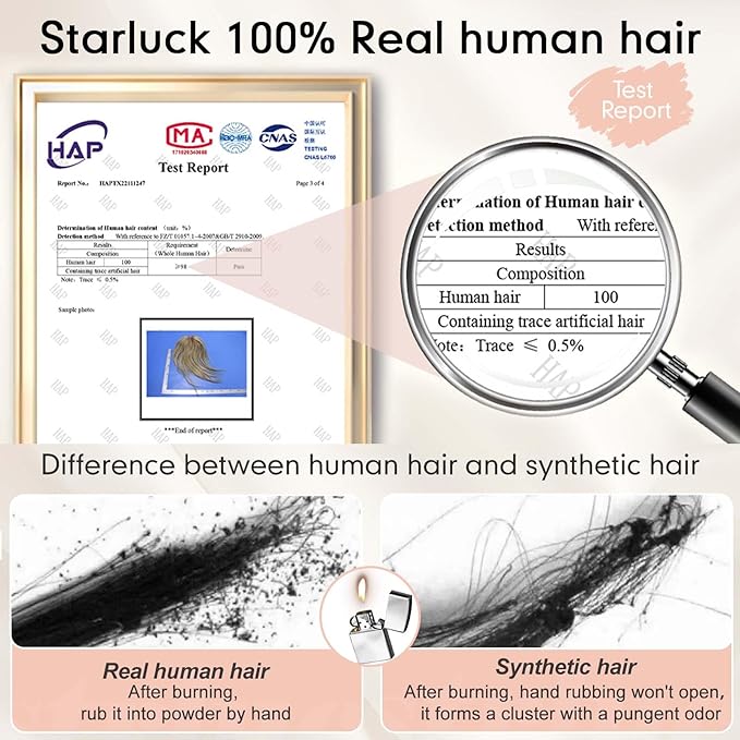 starluck Hair Toppers for Women Real Human Hair, 5"*5.5"Large Coverage Brown with Blond Highlight HairTopper No Bangs,100% Real Human Hair Toppers for Women with Thinning Hair,Cover Gray HairRoots