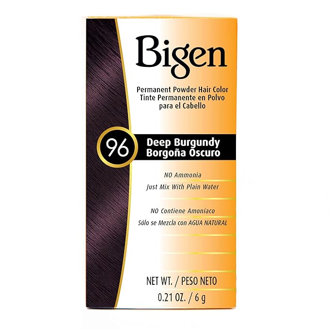 #96 Deep Burgundy Bigen Permanent Powder - 12 Pack