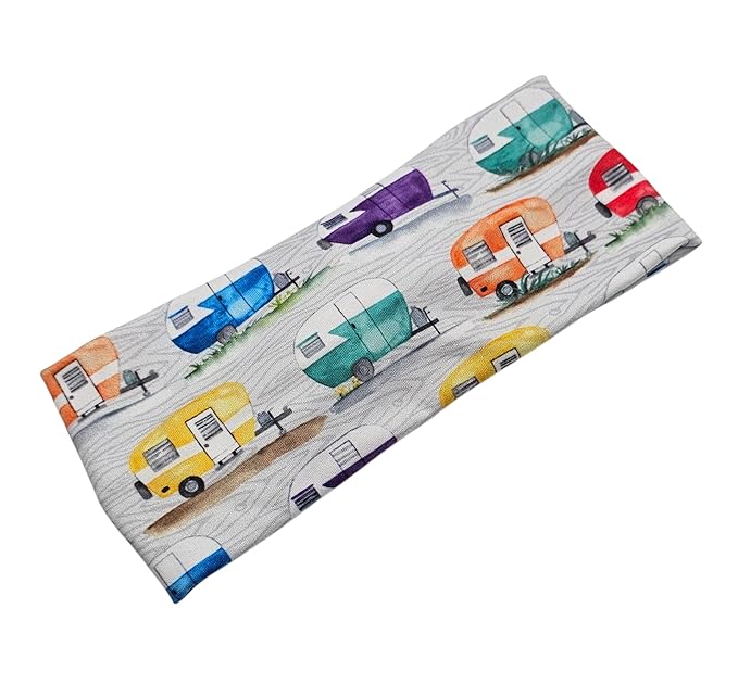 Soft Stretchy Headband, 3-in-1 Versatile Twist Style, One-Piece (Retro Camper, Adult)